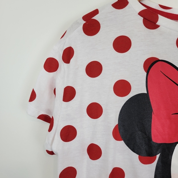 DISNEY | Minnie Mouse Polka Dot Crop Top XL - Picture 5 of 6